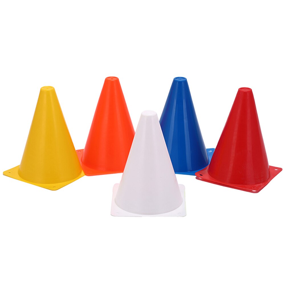 10 stück, 18cm schilder, eimer, 6 zoll barriere, fußballstraße, flache trainingskegel, walze, stapel, rückprall, markierungsbecher, fußballtrainingsausrüstung