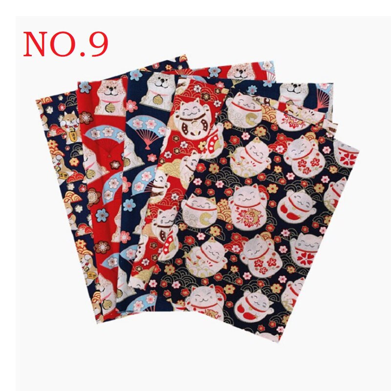 100% Katoenen Stof Katoen Patchwork Doek Bloem Patroon Stof Japanse Stijl Naaien Leveringen Diy Handgemaakte Kledingstuk Accessoires: 6