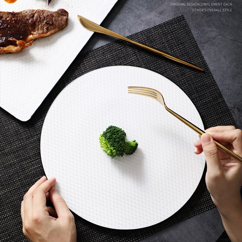 Rechthoekige Ronde Platte Plaat Hotel Restaurant Sushi Sashimi Plaat Steak Plaat Creatieve Artistieke Conceptie Plaat Plaat