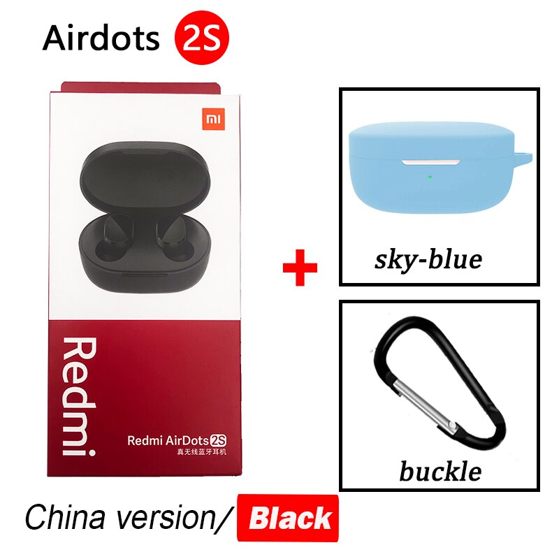 airdot 2s Xiaomi mi true wireless earbuds basic 2s Bluetooth 5.0 touch control TWS earphone gaming mode Type C headphone: airdots 2S skyblue