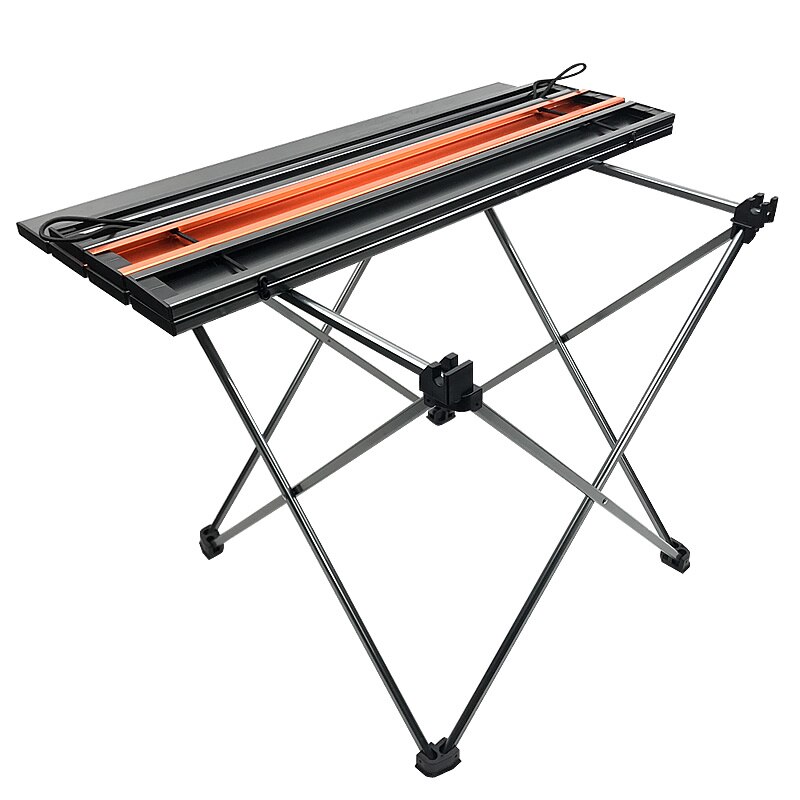 Foldable Camping Table Portable Metal Camping Dining Table Lightweight Small Aluminum Table with Carrying Bag for Picnic