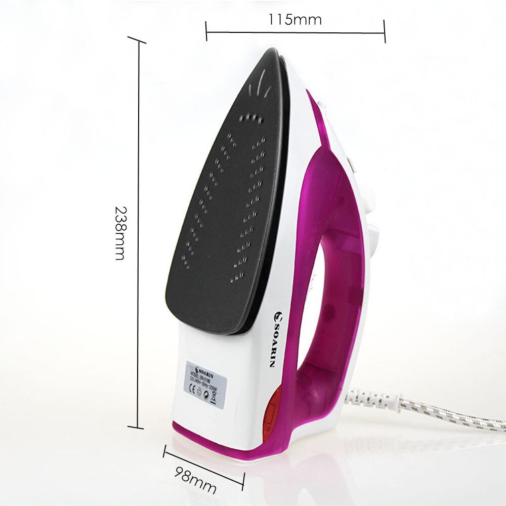 1200w Steam Iron Handheld Multifunction Adjustable Portable Iron Household Teflon Soleplate Electric Steam Iron For Clothes