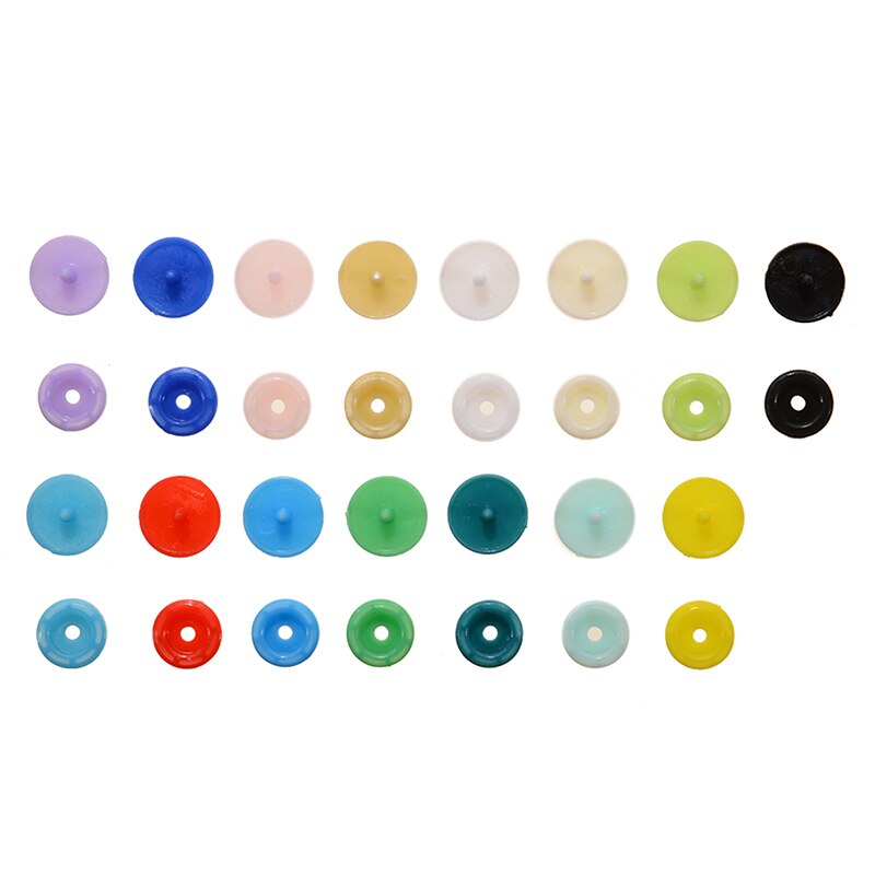 600/960/1200/1440pcs Snaps T5 Plastic Fasteners Punch Poppers Closures Buttons for Cloth Resin Press Stud