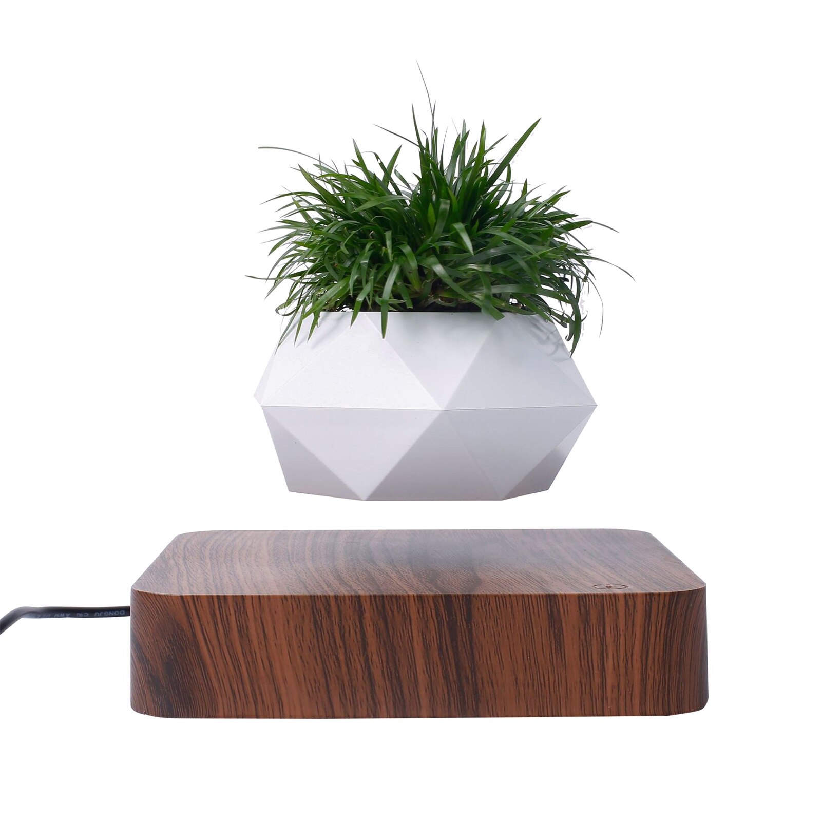 Lévitation Air bonsaï Pot Rotation fleur Pot jardinières Suspension magnétique flottant Pot en Pot plante maison bureau décor: D
