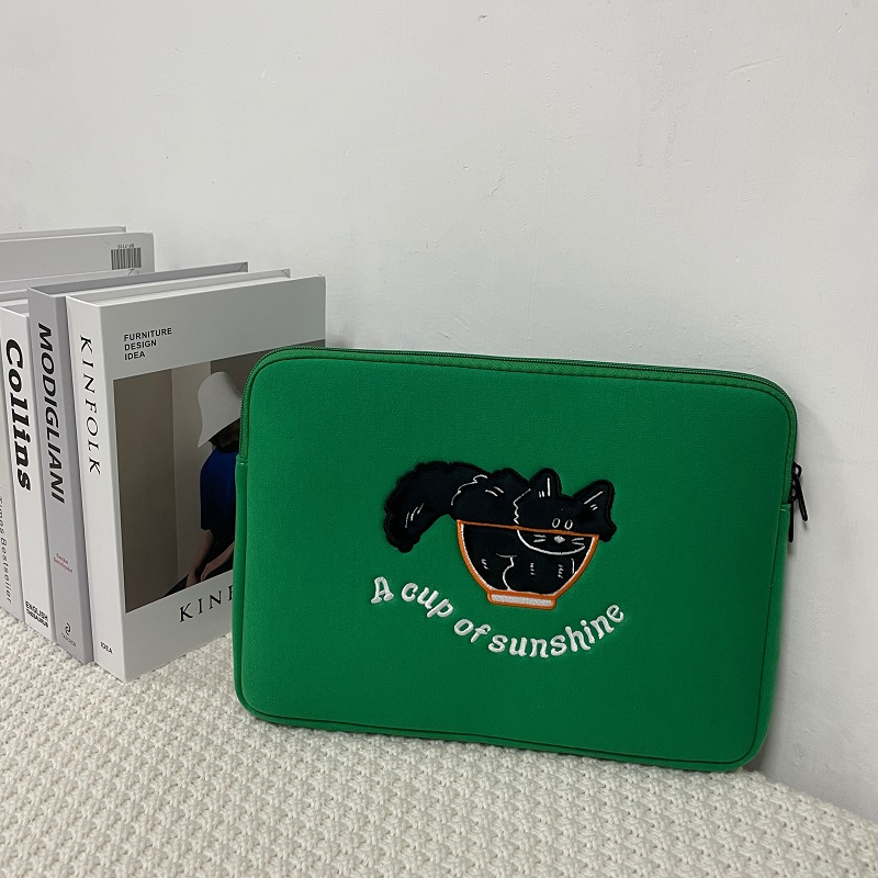 Accesorios de ordenador Ins fundas bonitas para ordenador portátil 13 13,3 14 15 15,6 pulgadas funda para Macbook Air M213.6 Pro16 bolsa a prueba de golpes: 14 pulgadas / Verde menta