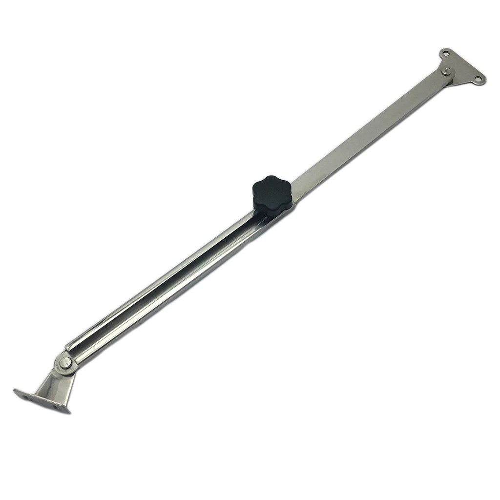Boat Hatch Lid Stay, Support and Adjuster, 316 SS Stainless Steel, Telescoping Hatch/Window Adjuster and Stay Support