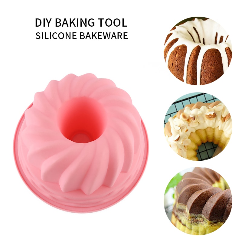 Siliconen Cupcake Bakvorm No-Stok Bakken Pan Silicone Cake Pan Ronde Grote Muffin Pan Pan Bakkerij Bakken Bakvormen