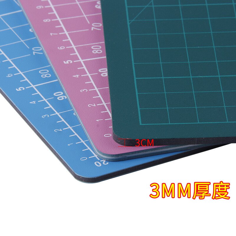 A4 A5 PVC Cutting Mat Workbench Patchwork Cut Pad Sewing Manual DIY Knife Engraving Leather Cutting Board Single Side Underlay