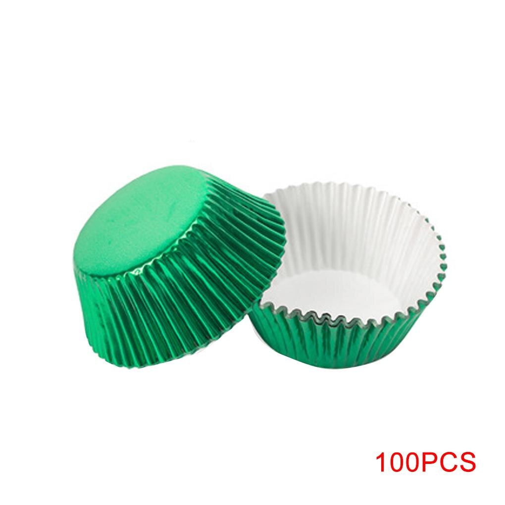 100pcs Paper Cupcake Cup Aluminium Foil Muffin Bak... – Grandado