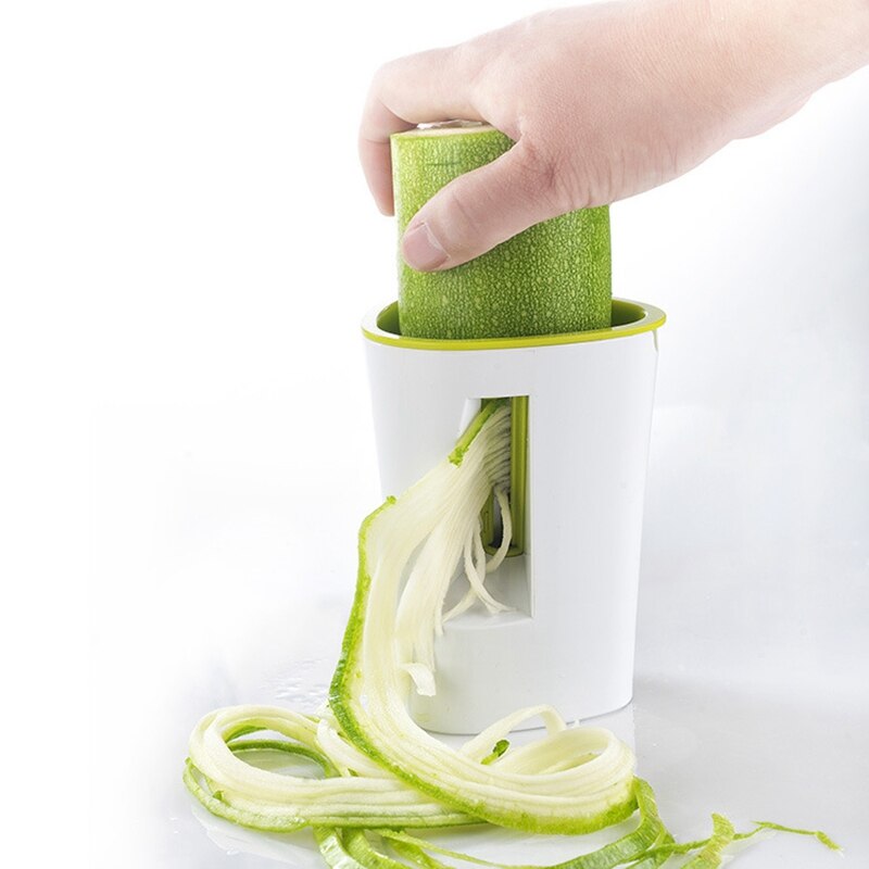 2 In 1 Plantaardige Spiral Slicer En Juicer Handleiding Groente Cutter Courgette Noodle Spaghetti Maker