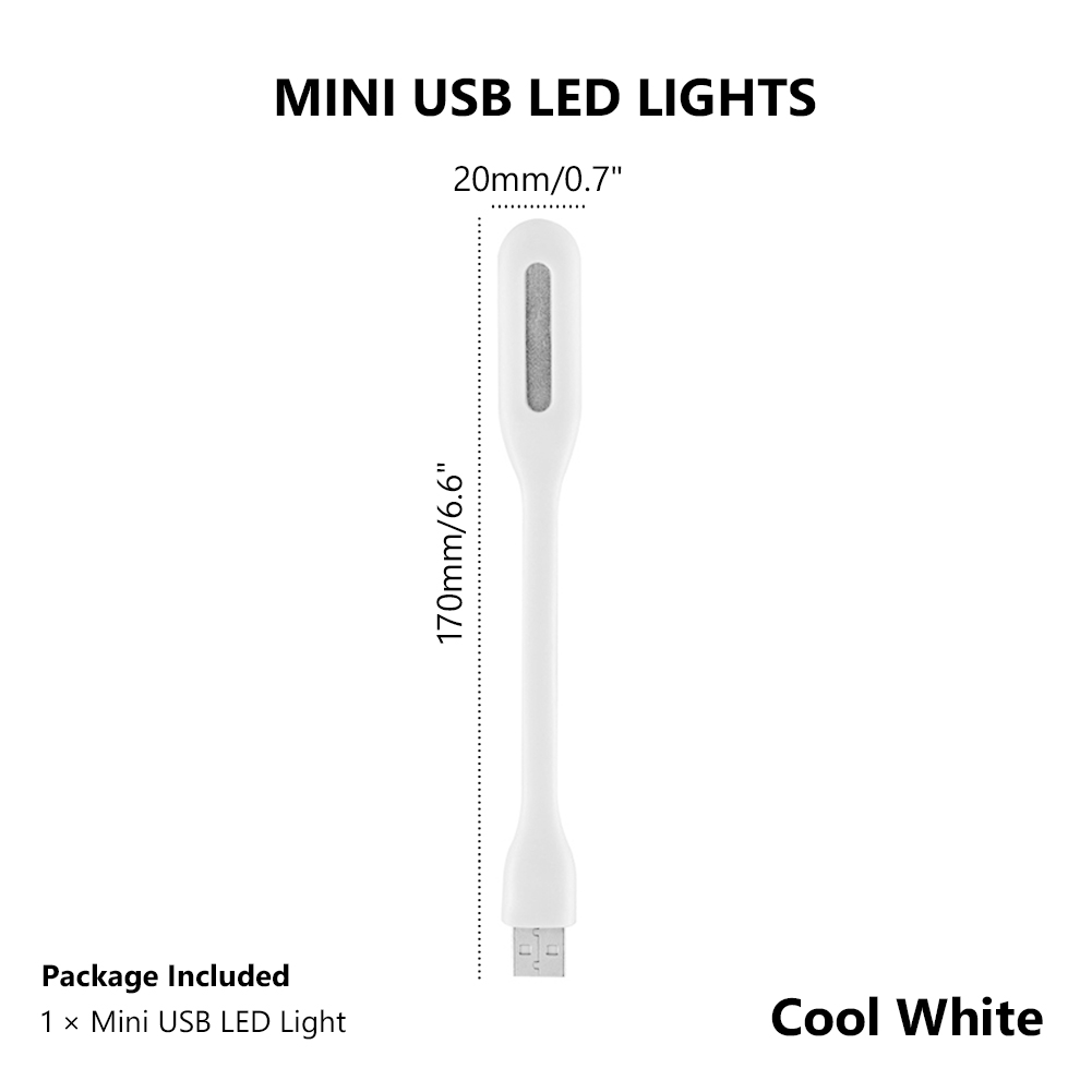 Portable USB 5V LED Reading Lamp Mini Book Light Foldable Camping Night Lights Table Lamps For Power Bank PC Notebook Laptop: Red