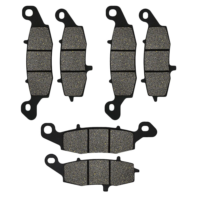 Cyleto Bremsbeläge Vorne + Hinten Für Kawasaki VN1600 Nomad 2005-2008 | Halbmetallisch, Vibrationsarm