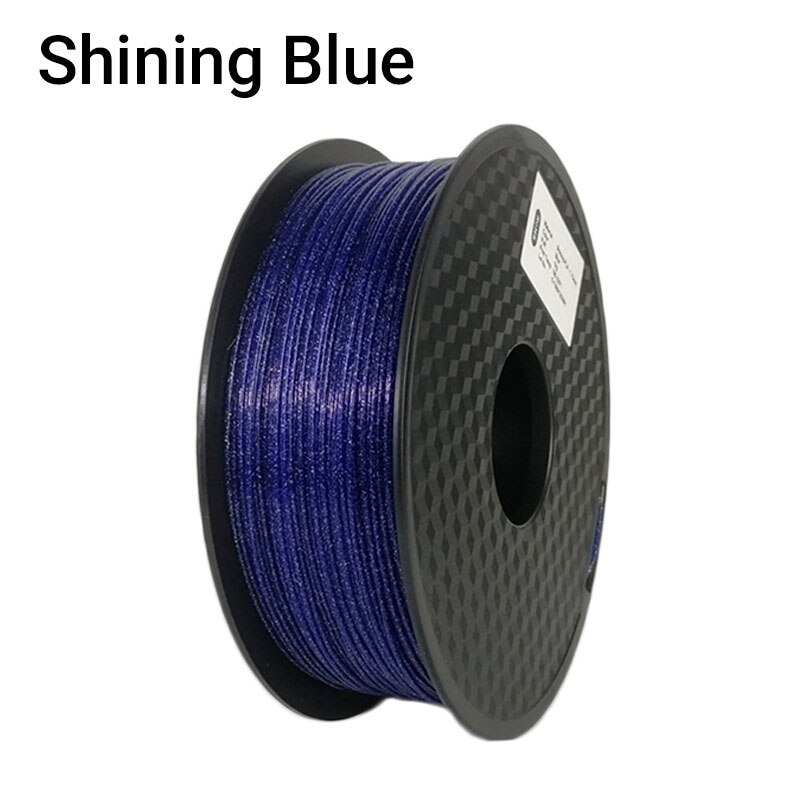 TOPZEAL – Filament brillant pour imprimante 3D, 1KG, 1.75mm +/- 0.03mm, brillant, noir, bleu, rose, doré, argent: Blue