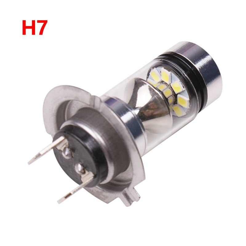 12v 24v h4 h7 led 100w 3030 20 smd 6500k led tåkelys super lyse hvite lyspærelamper for bil