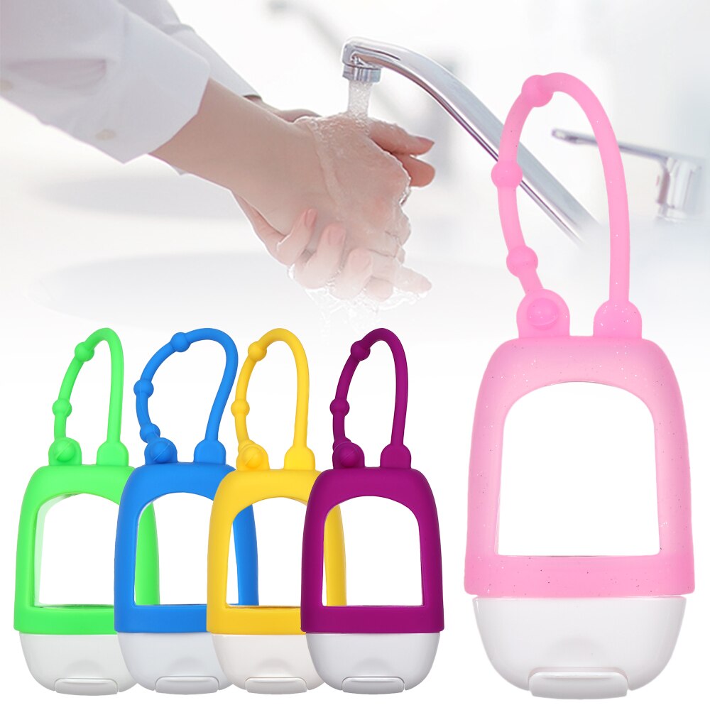 30Ml Mini Empty Hand Sanitizer Bottle Refillable Containers Reusable Silicone Protective Case Sub Travel Accessories