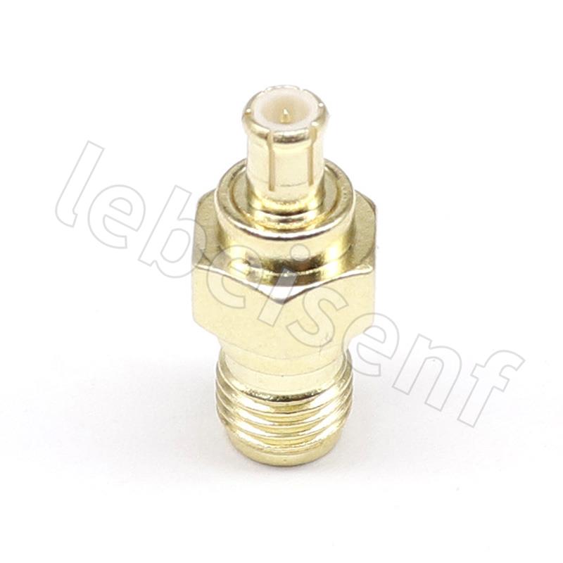 RF MCX-J/SMA-K coaxial 50 ohm connector, high frequency MCX male to SMA female oscilloscope adapter