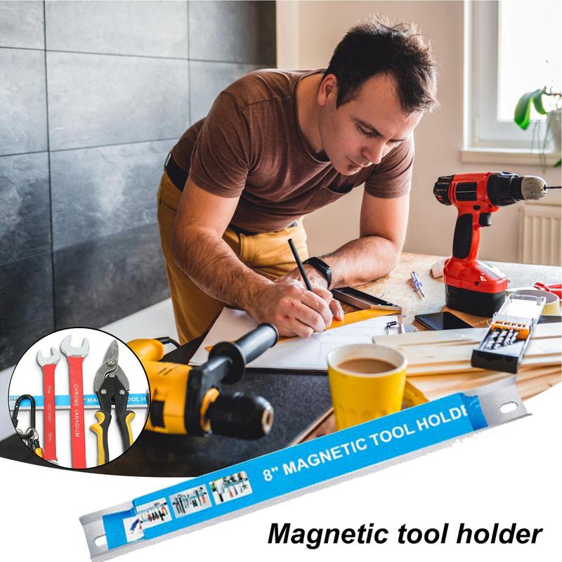 Organizador de herramientas magnético, soporte magnético para herramientas de montaje en pared, tablero de banco de trabajo montado, organizadores de imanes eléctricos, accesorios de taller