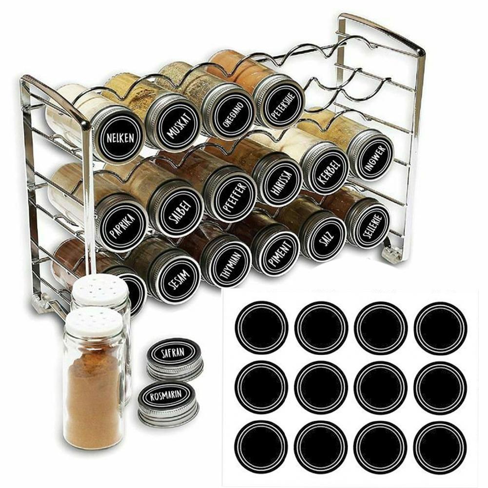 Empty Kitchen Spices Stickers Jar Labels Waterproof Organizer Storage Bottles Stickers Spice Label Sticker Chalkboard Tags