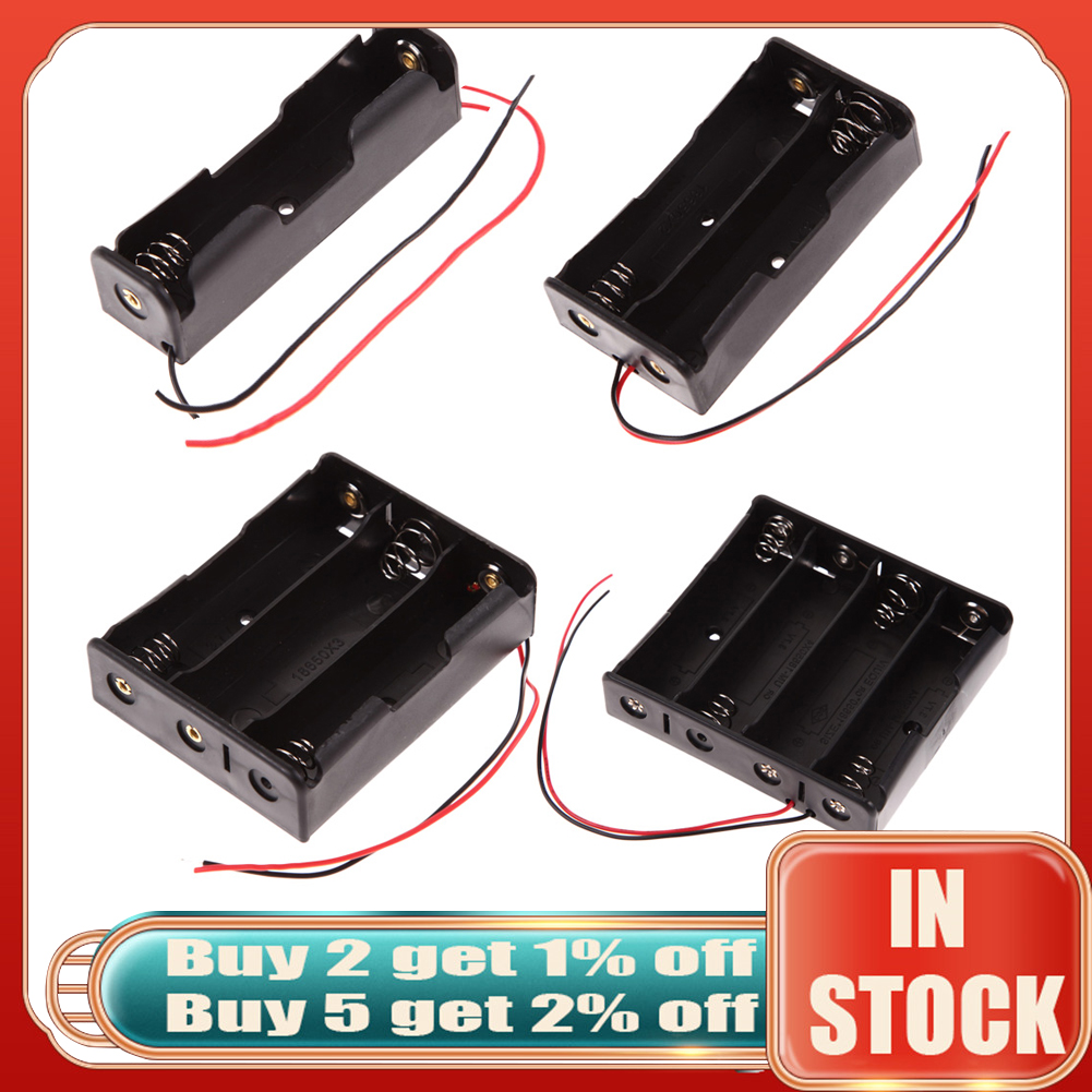 ALLOYSEED 18650 Power Bank Case 1X2X3X4X18650 Batterij Houder Opbergdoos 1 2 3 4 Slot 18650 Oplaadbare Batterijen Container