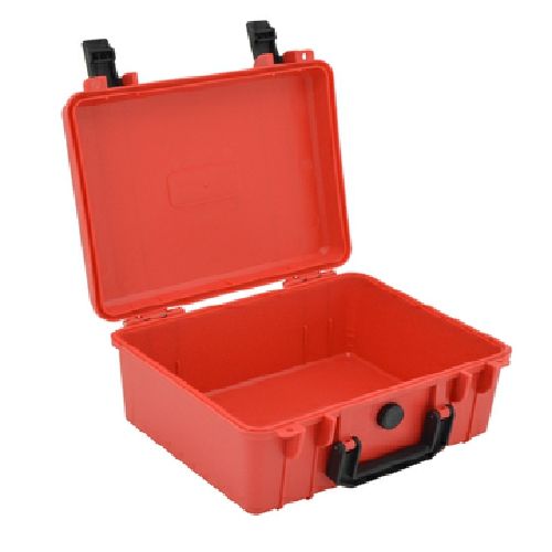Draagbare Plastic Box Multifunctionele Koffer Multifunctionele Bescherming Opslag Tool Hardware Apparatuur Veiligheid Toolbox: red empty