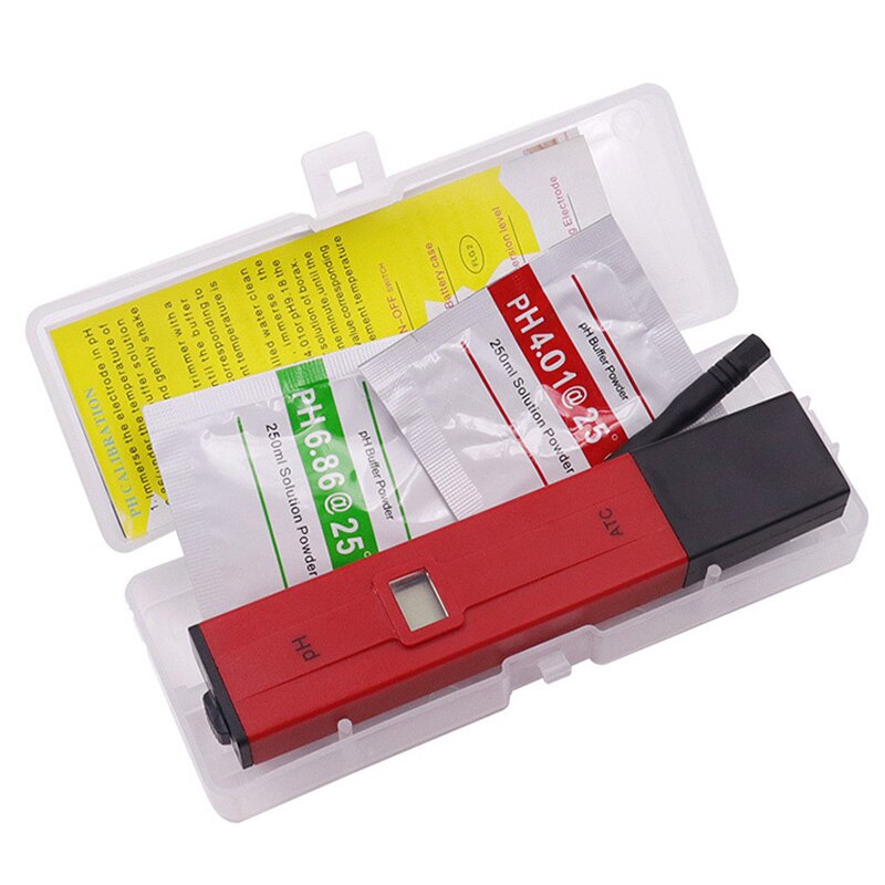 Digital PH Meter With ATC Tester for Water Food Aquarium Pool Hydroponics Pocket Size PH TesterAquarium Pool Water Monitor