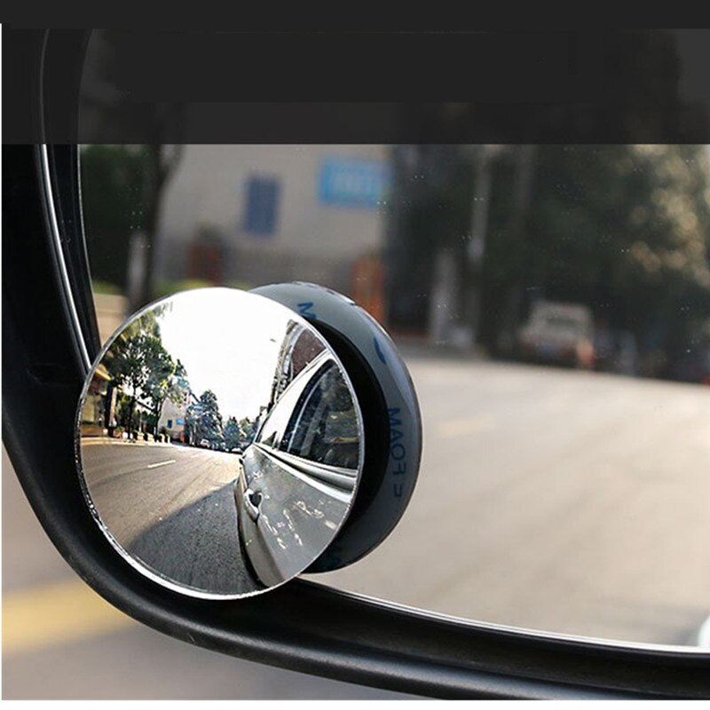 360 Graden Hd Dodehoekspiegel Voor Auto Reverse Frameloze Ultradunne Groothoek Ronde Convex Achteruitkijkspiegel Auto-accessoires