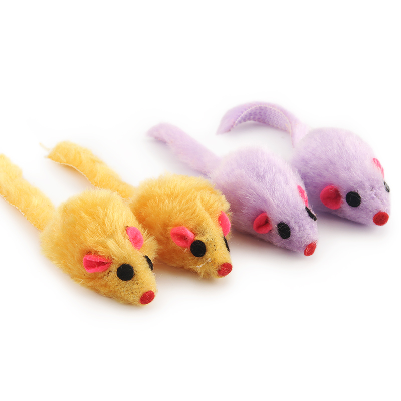 10 unids/lote de juguetes para mascotas, ratones, gatos, juguetes de ayuda, ratón peludo, gato, juguete para gatito