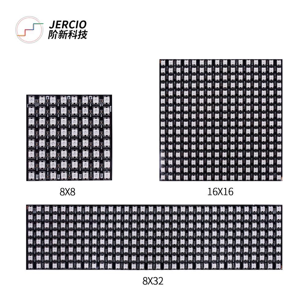 WS2812B RGB flexibel 16x16 Pixel Tafel Matrix Bildschirm ECO LED-modul WS2812 IC Einzeln Adressierbaren DC5V