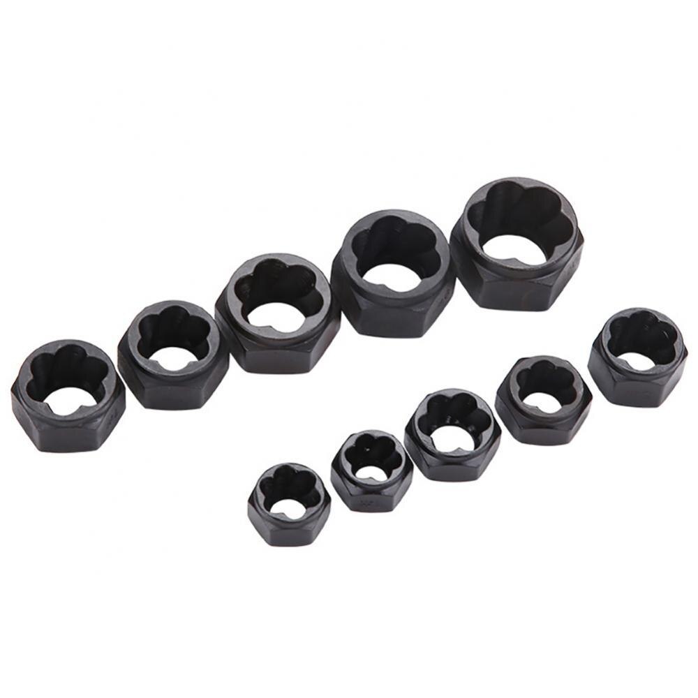 Wrench 10Pcs Metal Bolt Nut Remover Extractor Kit Damaged Stripped Socket Set