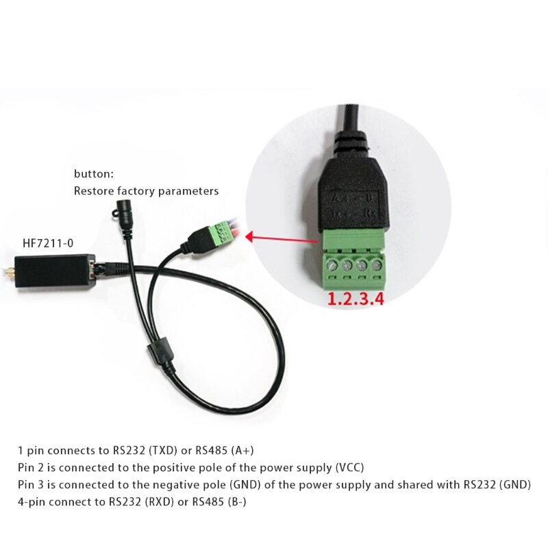 Practical Ethernet Server Module Mini Serial Port RS232 To WiFi TCP IP Transmission Converter Supports DHCP DNS Modbus UDPBOOTP