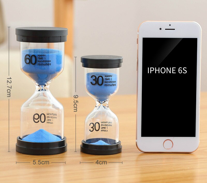 Hourglass 1/3/5/10/15/30 Minutes Hourglass 60 Minutes 45 Minutes Christmas Timer Home Decoration Dining Accessories C137