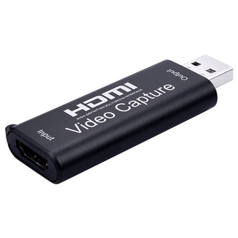 4k hdmi til usb 2.0 videooptagelseskort 1080p optager obs spil live streamer video med type c til hdmi kabeladapter