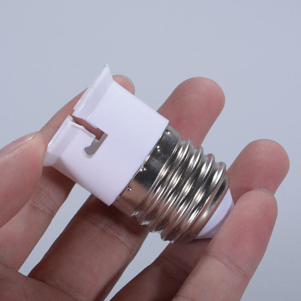 E27 To B22 Light Lamp Bulb Fireproof Holder Adapter Converter Socket Base Converter Edison Screw To Bayonet Cap