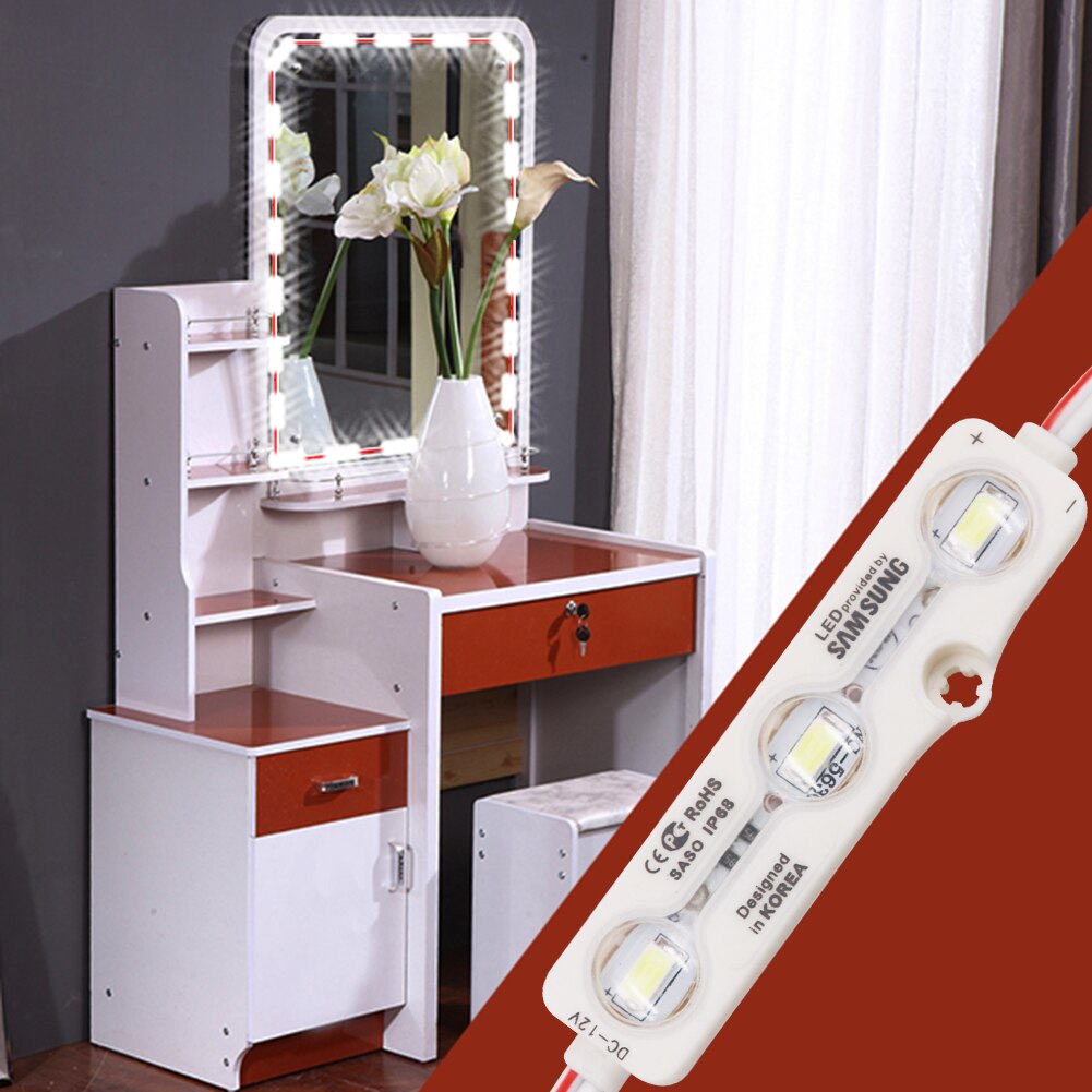 Hollywood Style LED Vanity Mirror Lights Kit Dimmable Bulbs and Power Plug,Lighting Fixture Strip for Makeup Vanity Table
