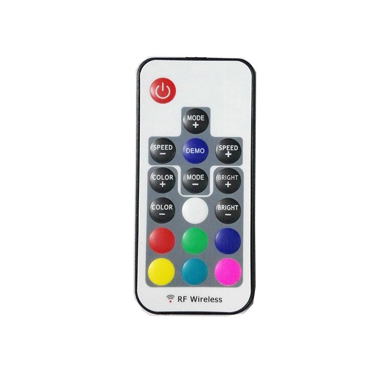 Usb Rgb Led Controller 17key 12A Rf Wireless Mini Remote Controller Voor Rgb 3528 5050 Smd Led Strip Tape Verlichting 5-24V