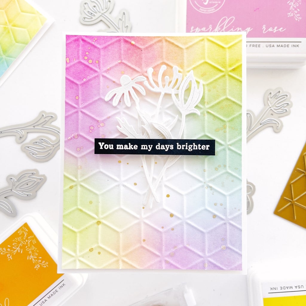 Diamond Background Foil Stencil for Scrapbooking Album Decoration Craft for DIY Greeting Card Making 2022