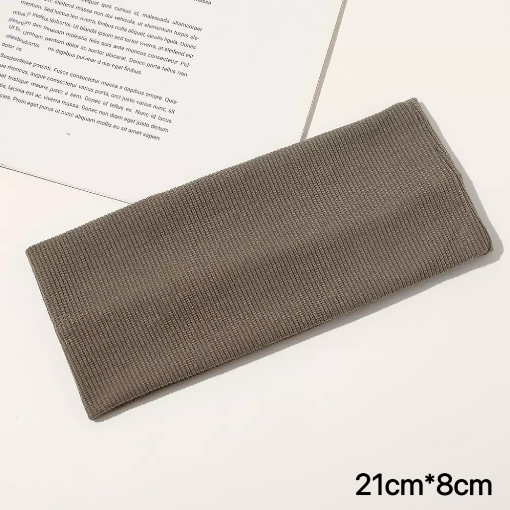 1 Stück schwarze Stirnbänder für Frauen, rutschfest, weiches Haar-Accessoire, Sterne-Kopfwickel für Frauen, Yoga, trainieren: dunkel Grau