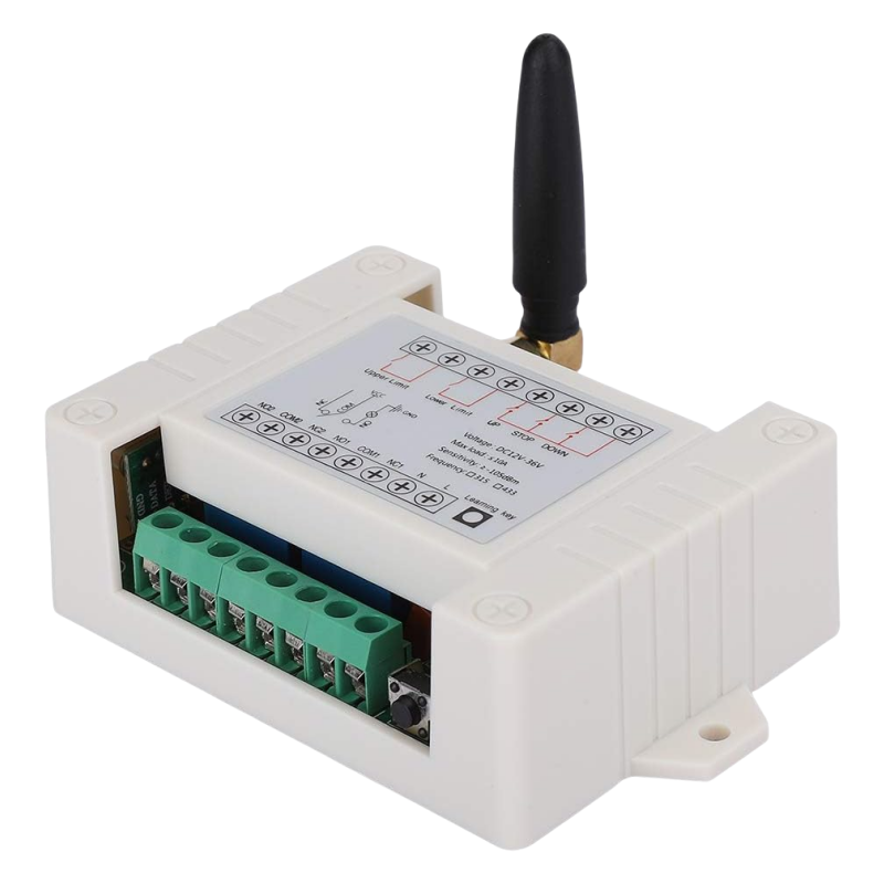 Relay Remote Control Switch, DC12‑36V 433MHz Wireless RF Remote Control, 4 CH Relay Module for Industrial Control