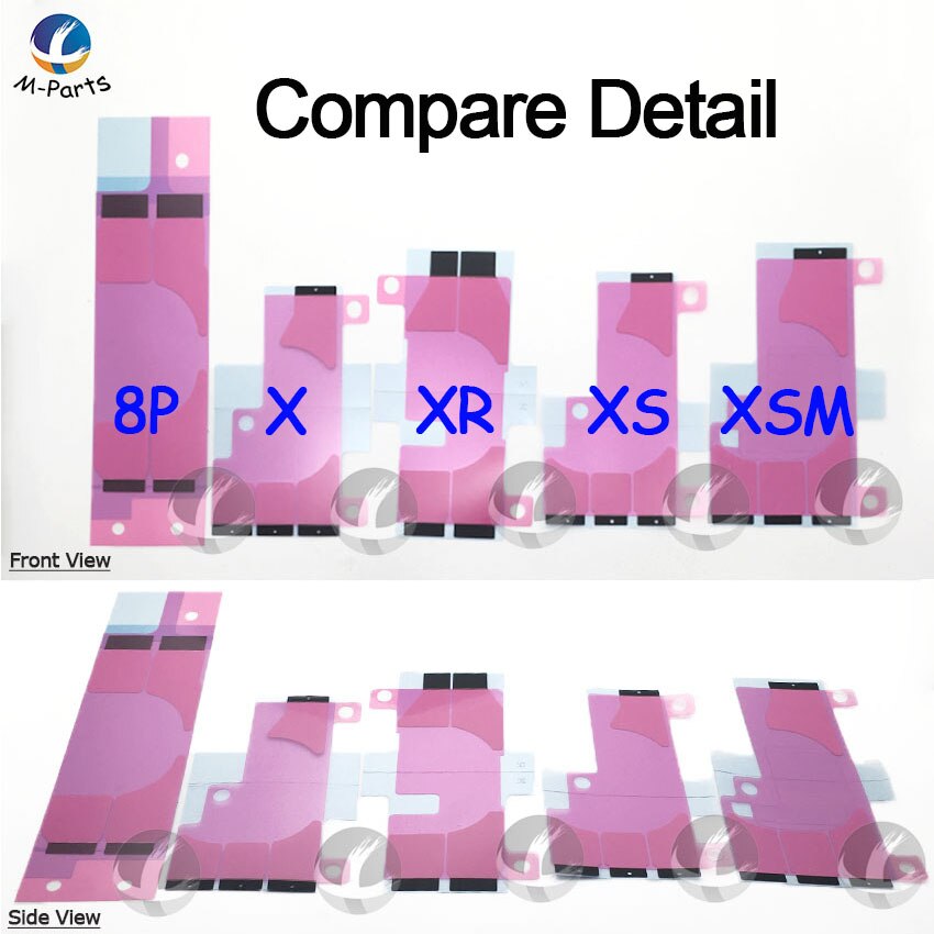 50 teil/los Batterie Aufkleber Für iPhone 11 Pro Max 11Pro X XS XSM Max XR 8 8P 7 7P 6 6P 6S 6SP Plus 5 5S 5C SE 4 4S Klebstoff