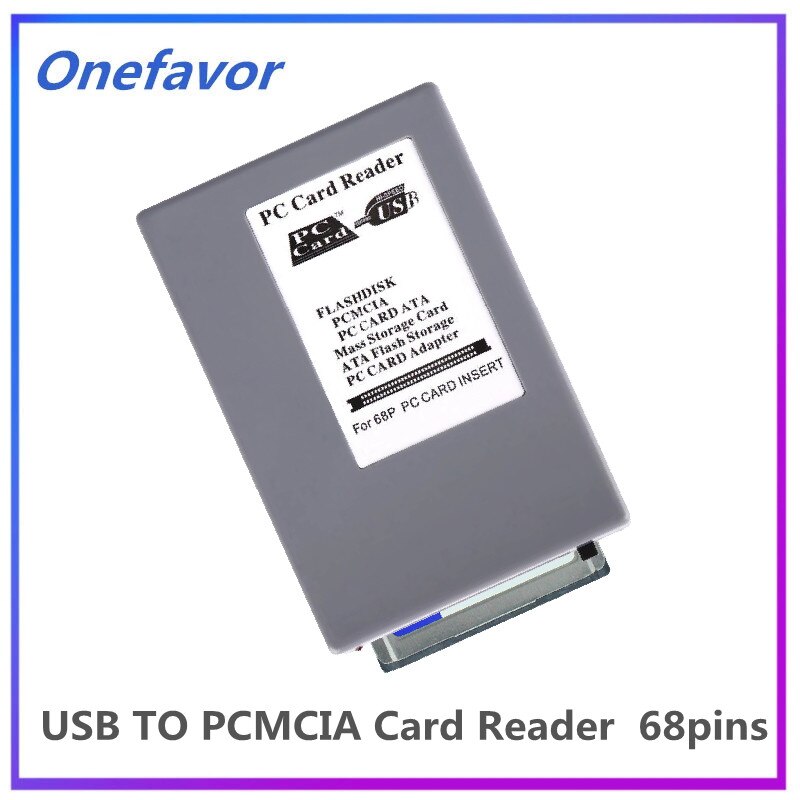 USB to PCMCIA Card Reader USB 2.0 PC Card Reader ATA Card Adapter Reader For 68pins PC ATA Card