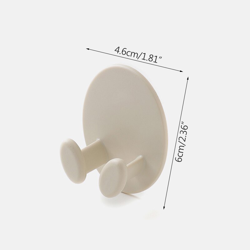 2pcs Hook Plug Strong Stick Hook Plug Finishing Nail-Free Stick Hook Oval Socket Hook Power Cord Storage Rack