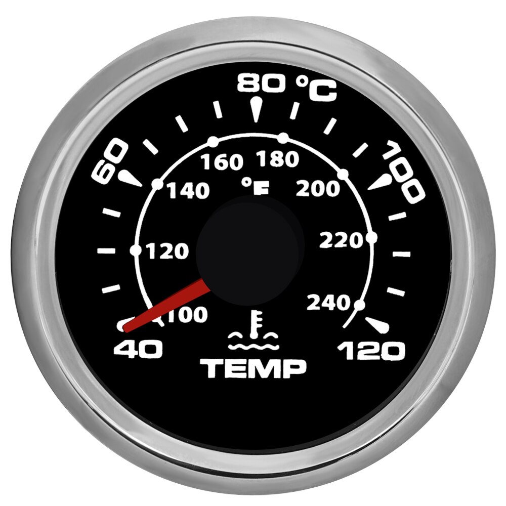 40~120 Celsius Boat Car Water Temperature Gauge Digital temperature meter Auto Motorcycle Thermometer Water Temp Gauges 9-32V: BS