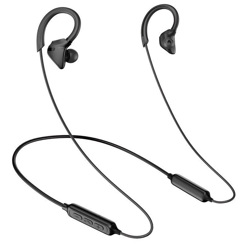 Geräuschunterdrückung 5.0 dual-kabel-ohrhörer sport-in-ear-ohrhörer musik-ohrhörer für kabelgebundene ohrhörer für telefonlieferant: Schwarz