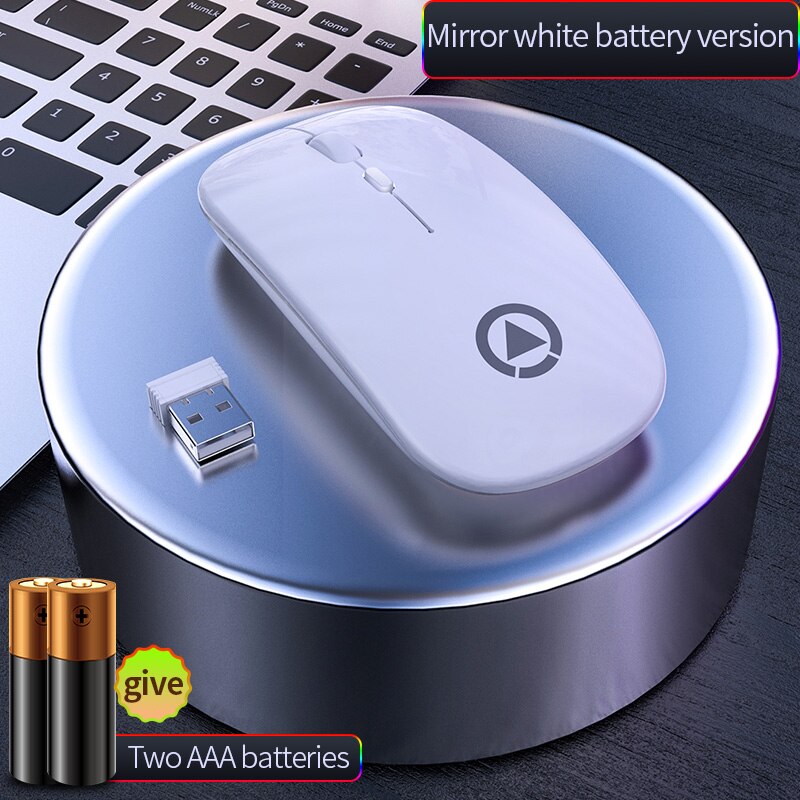 Bluetooth Mouse Silent Mause Rechargeable 2.4G Wireless Mouse Ergonomic RGB Mini Mouse USB Optical Mice For PC laptop Desktop