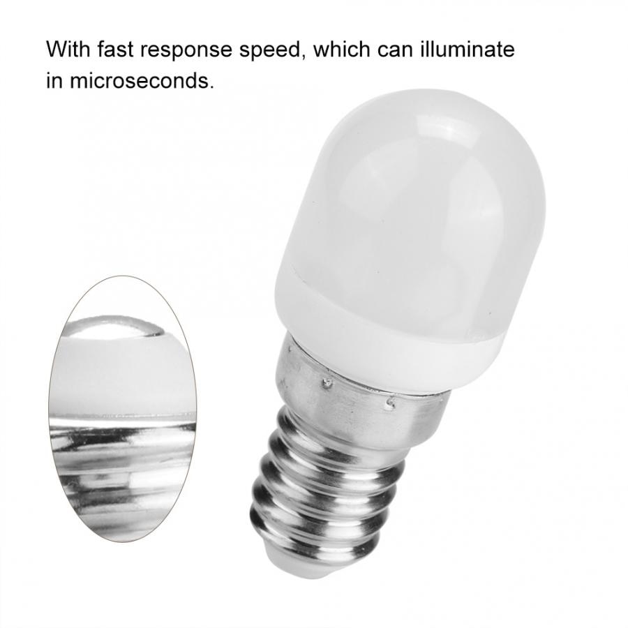 Mini led glödlampa kylskåp mikrovågsugn symaskin lampa lampa  e14 t22 2w 220v