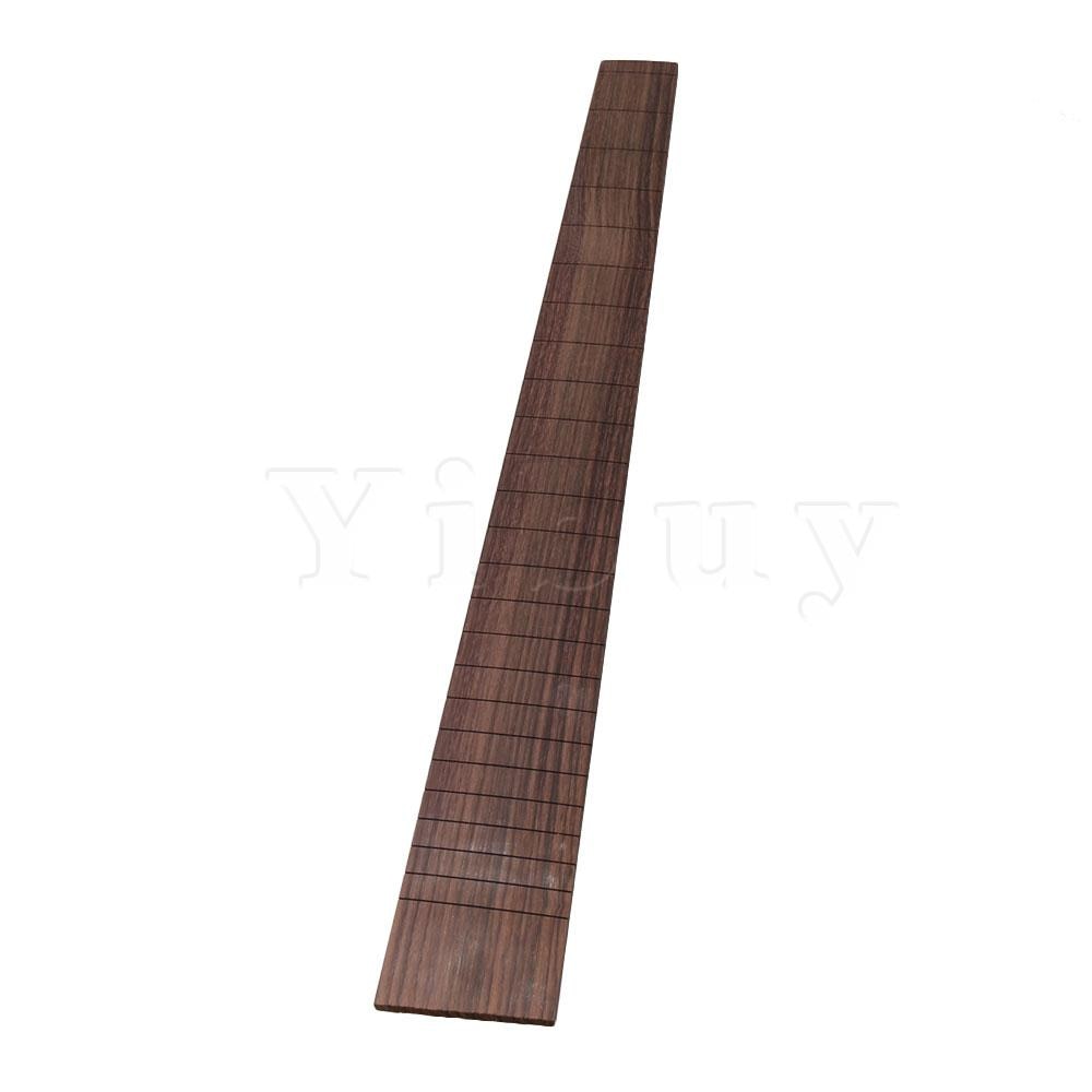 Yibuy 53.5x5.7x0.7 cm Zwart Rood Palissander Luthier Accessoires DIY Gitaar Maken Gitaar Toets 24 Frets voor 648mm String