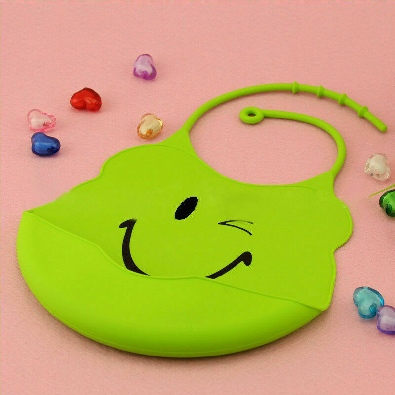 Wasserdichte Baby Weiche Silikon Lätzchen Fütterung bib Kinder Roll up Lebensmittel Catcher