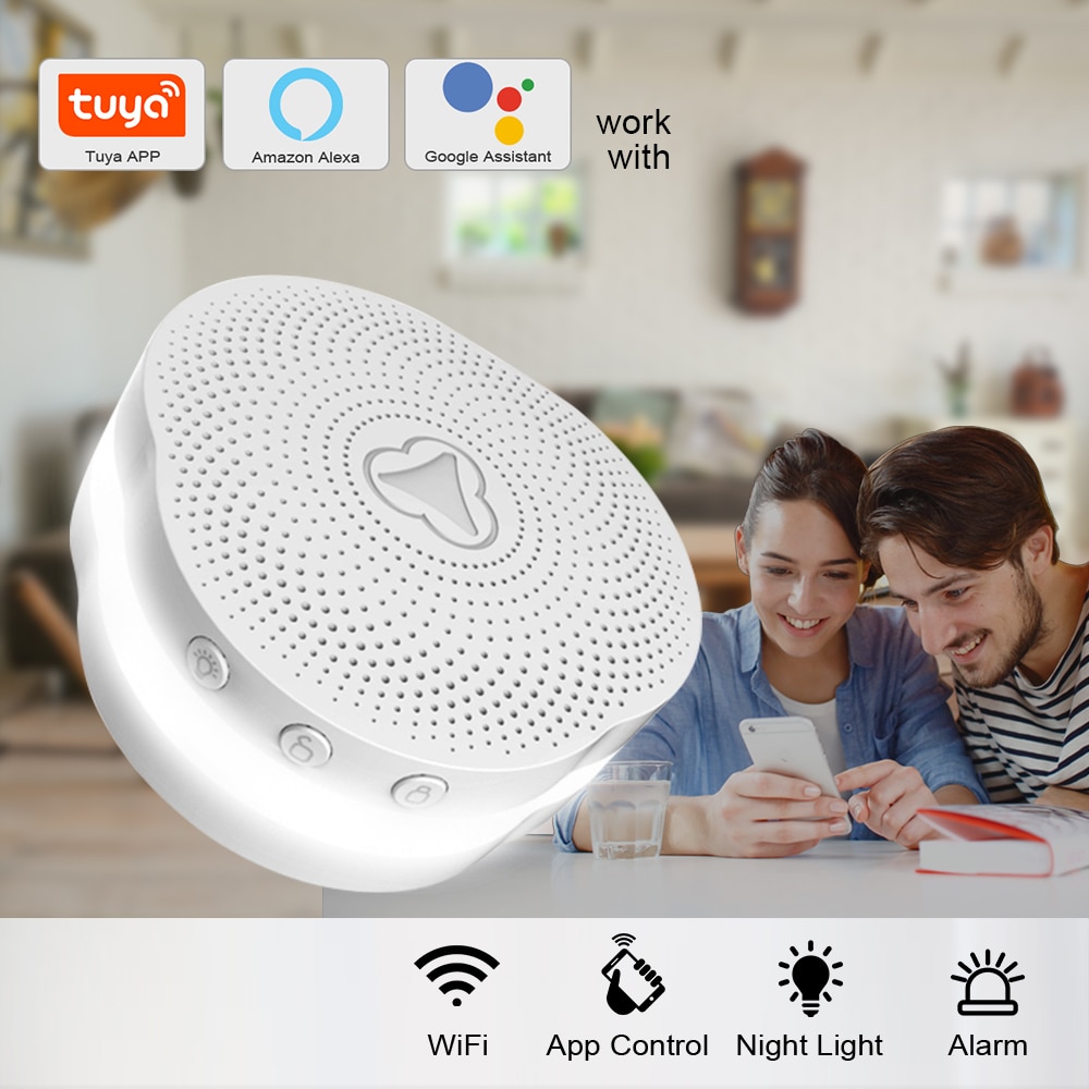 Passerelle multifonctionnelle KERUI Tuya APP système d'alarme sécurité à domicile système d'alarme intelligent fonctionne avec Google Assistant/Alexa contrôle