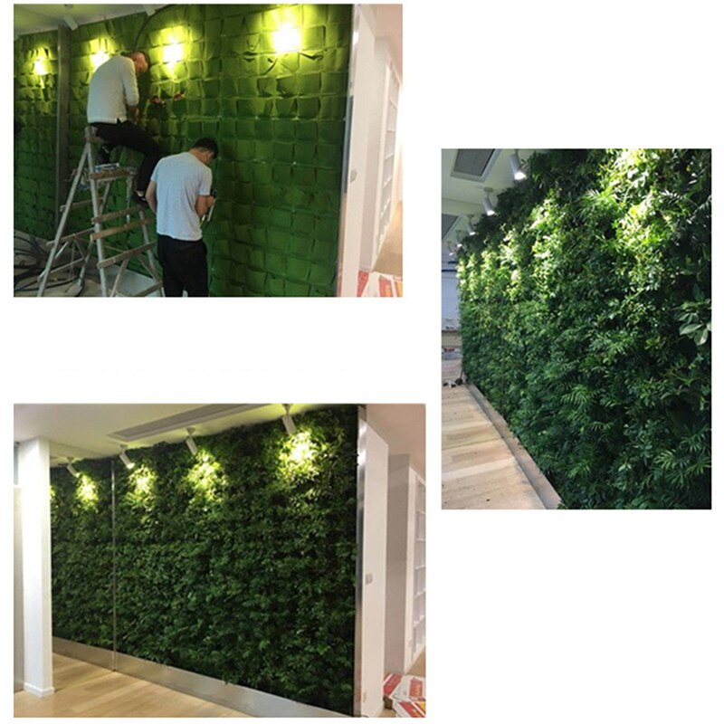 Colgante de pared de plantación bolsas 9/18 bolsillos verde bolsa de crecer jardín Vertical macetero vegetales vida jardín bolsa a casa suministros