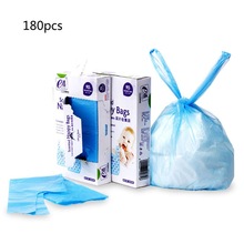 Ble affaldspose øko bortskaffelse bleposer med slipshåndtag  -2 x pakker  of 90 ( i alt 180 bortskaffelsesposer)